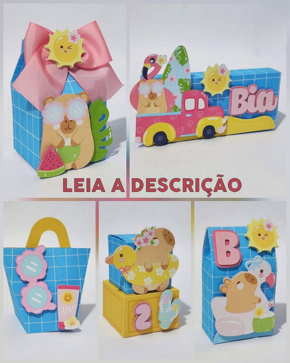Kit POOH PARTY CAPIVARA Personalizado Luxo | Caixinhas Decoradas 