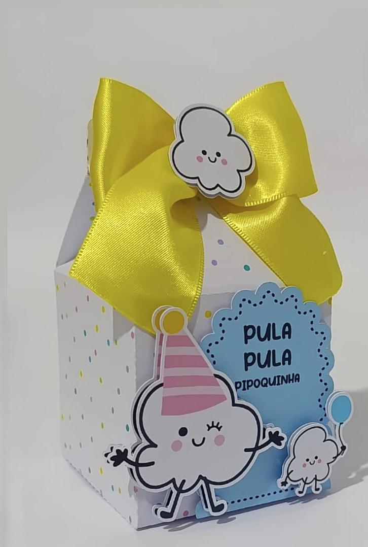 Kit PIPOCA Personalizado Luxo | Caixinhas Decoradas Premium | 15