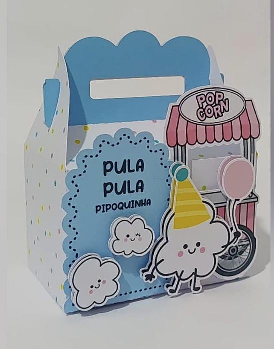 Kit PIPOCA Personalizado Luxo | Caixinhas Decoradas Premium | 30 