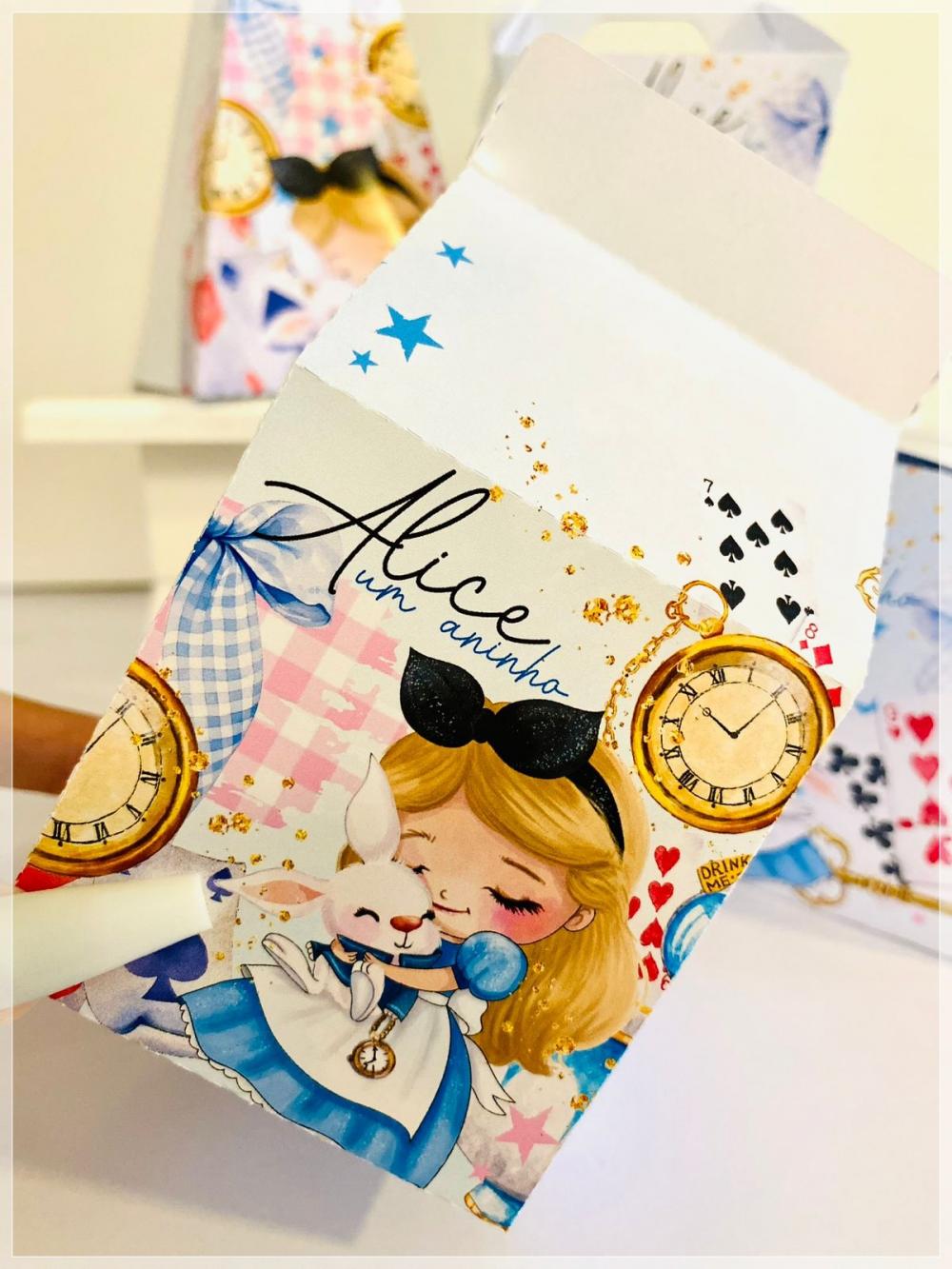 Kit Alice| Festa Infantil | Kit Econômico Pegue e Monte |20 Peç