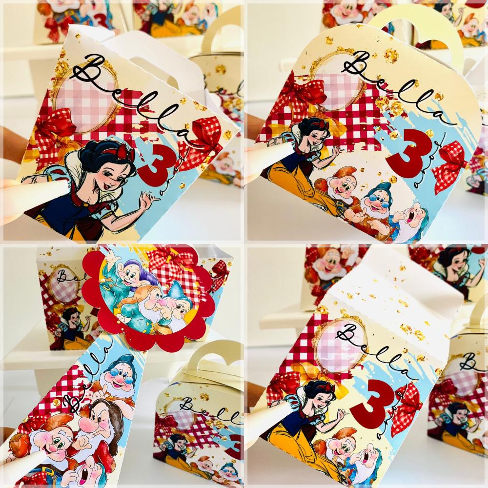 Kit Branca de Neve-SA| Festa Infantil | Kit Econômico Pegue e Mo