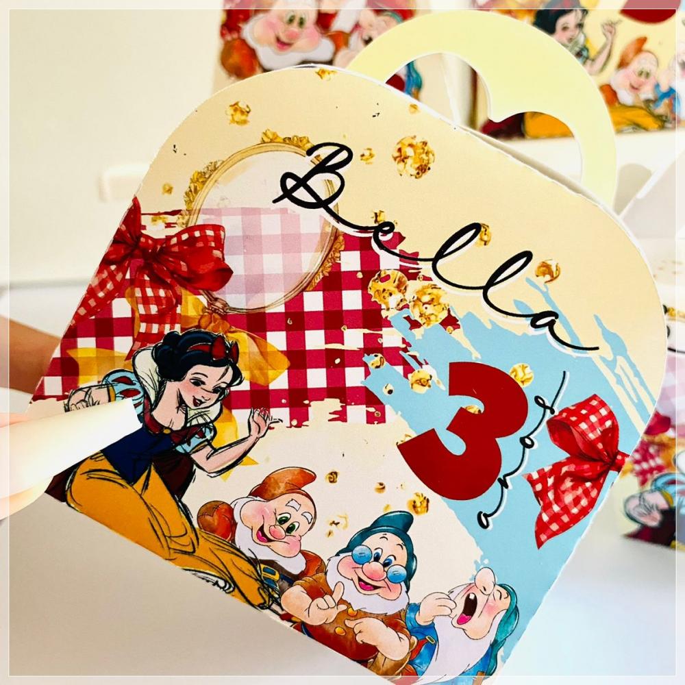 Kit Branca de Neve-SA| Festa Infantil | Kit Econômico Pegue e Mo