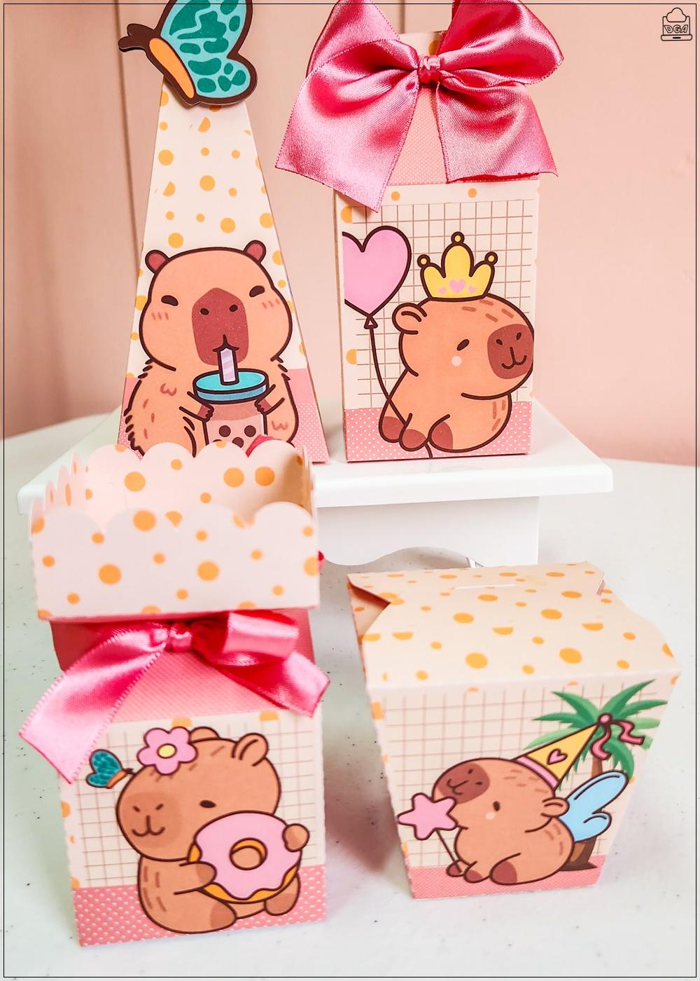 Kit Capivara-SA| Festa Infantil | Kit Econômico Pegue e Monte |2