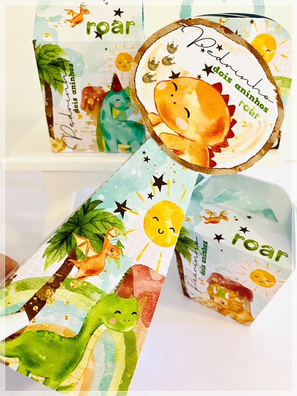 Kit Dinossauro 01-SA| Festa Infantil | Kit Econômico Pegue e Mon