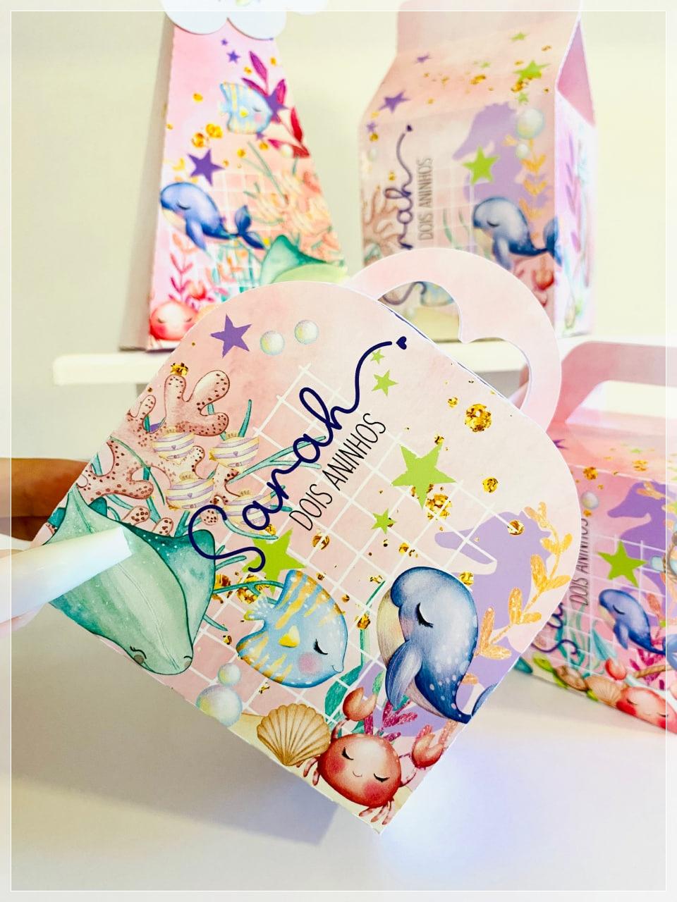 Kit Fundo do Mar-SA| Festa Infantil | Kit Econômico Pegue e Mont