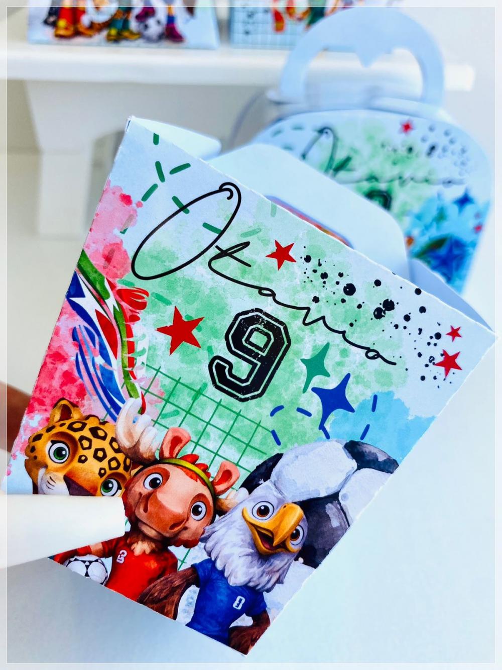 Kit Futebol 01-SA| Festa Infantil | Kit Econômico Pegue e Monte 