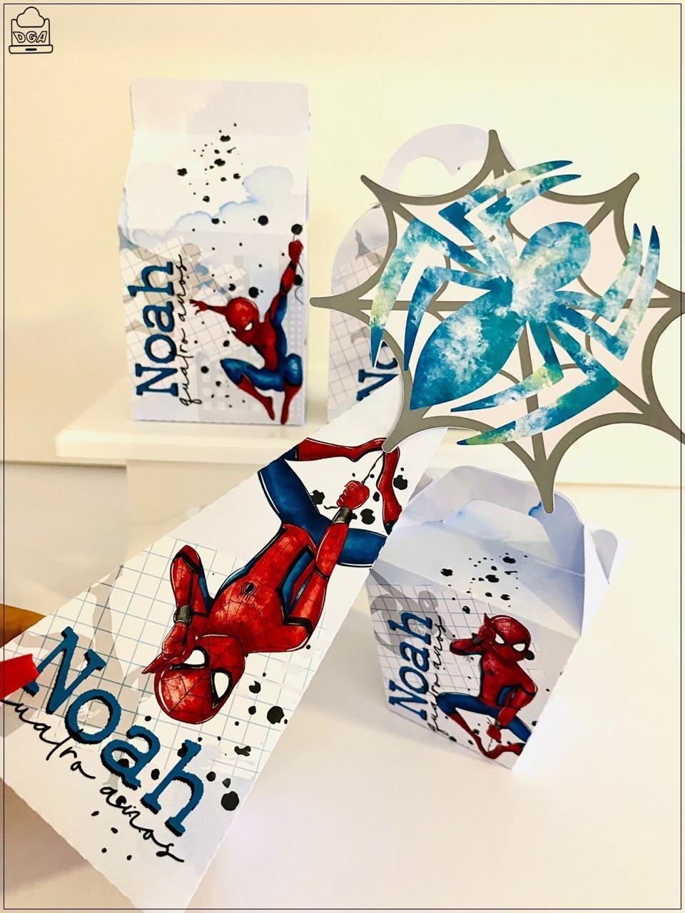 Kit Homem Aranha-SA| Festa Infantil | Kit Econômico Pegue e Mont