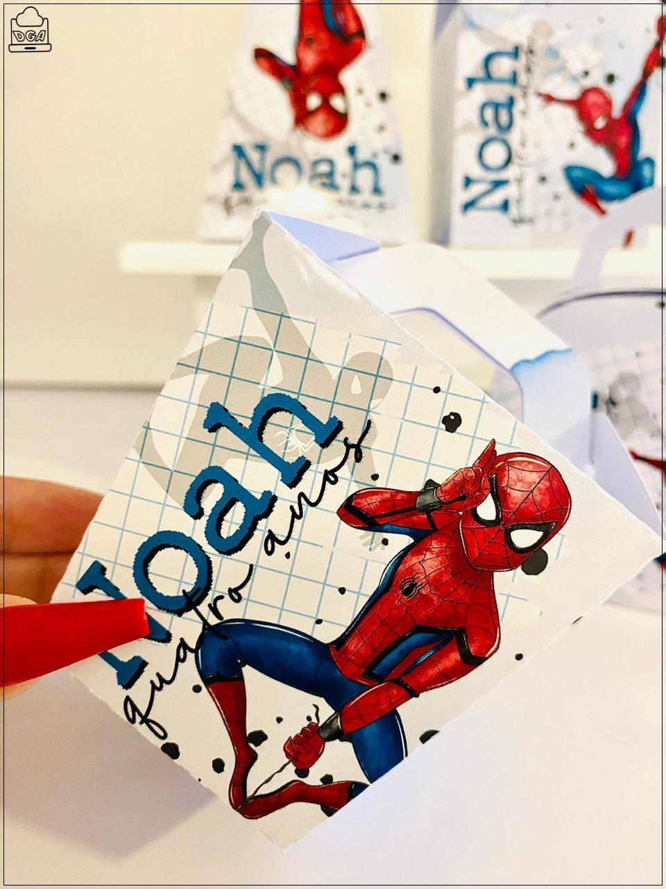 Kit Homem Aranha-SA| Festa Infantil | Kit Econômico Pegue e Mont