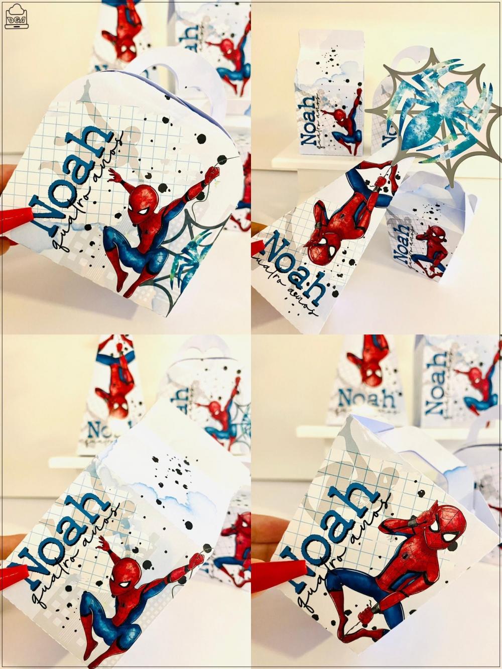 Kit Homem Aranha-SA| Festa Infantil | Kit Econômico Pegue e Mont