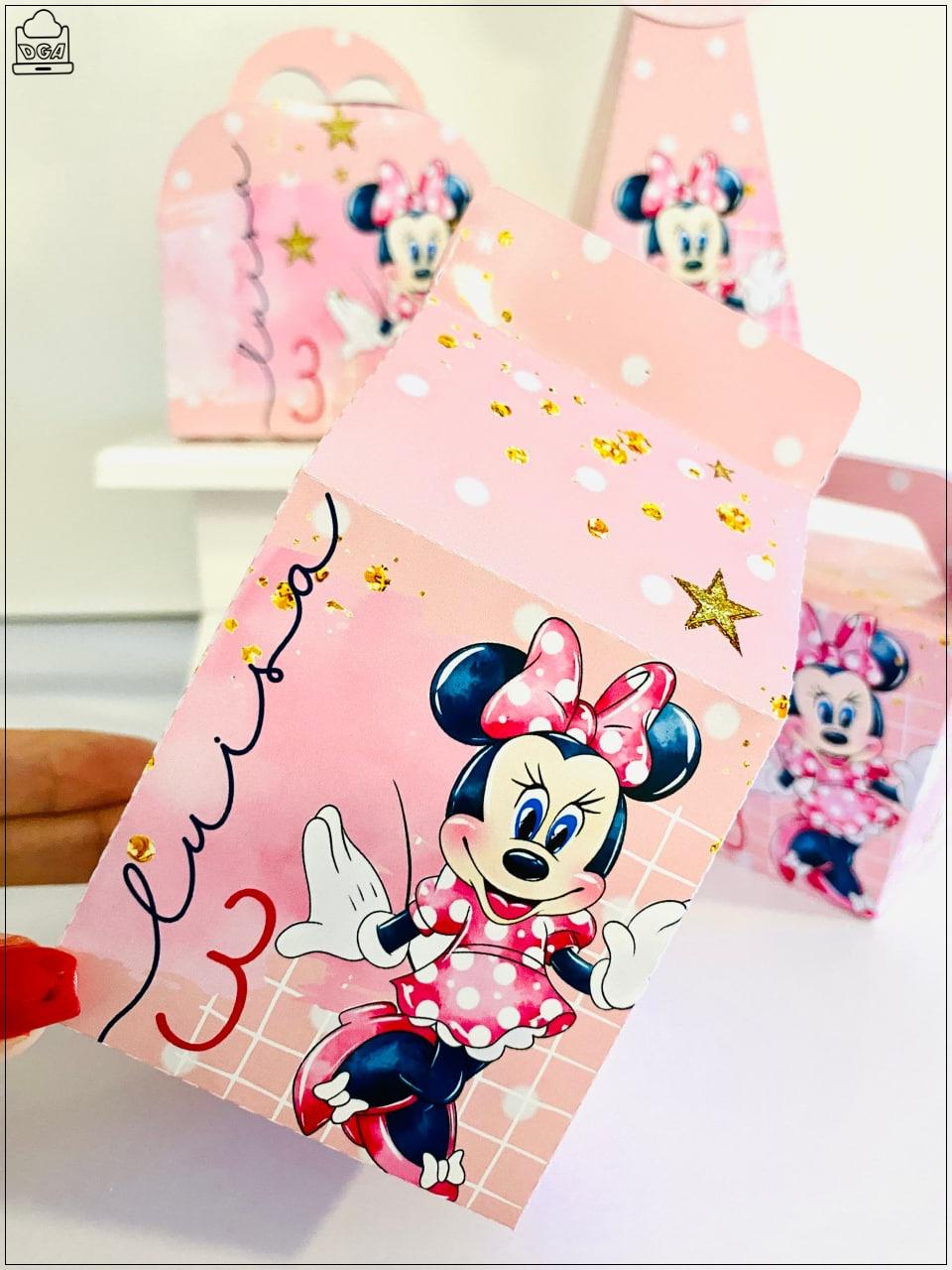 Kit Minnie Rosa-SA| Festa Infantil | Kit Econômico Pegue e Monte