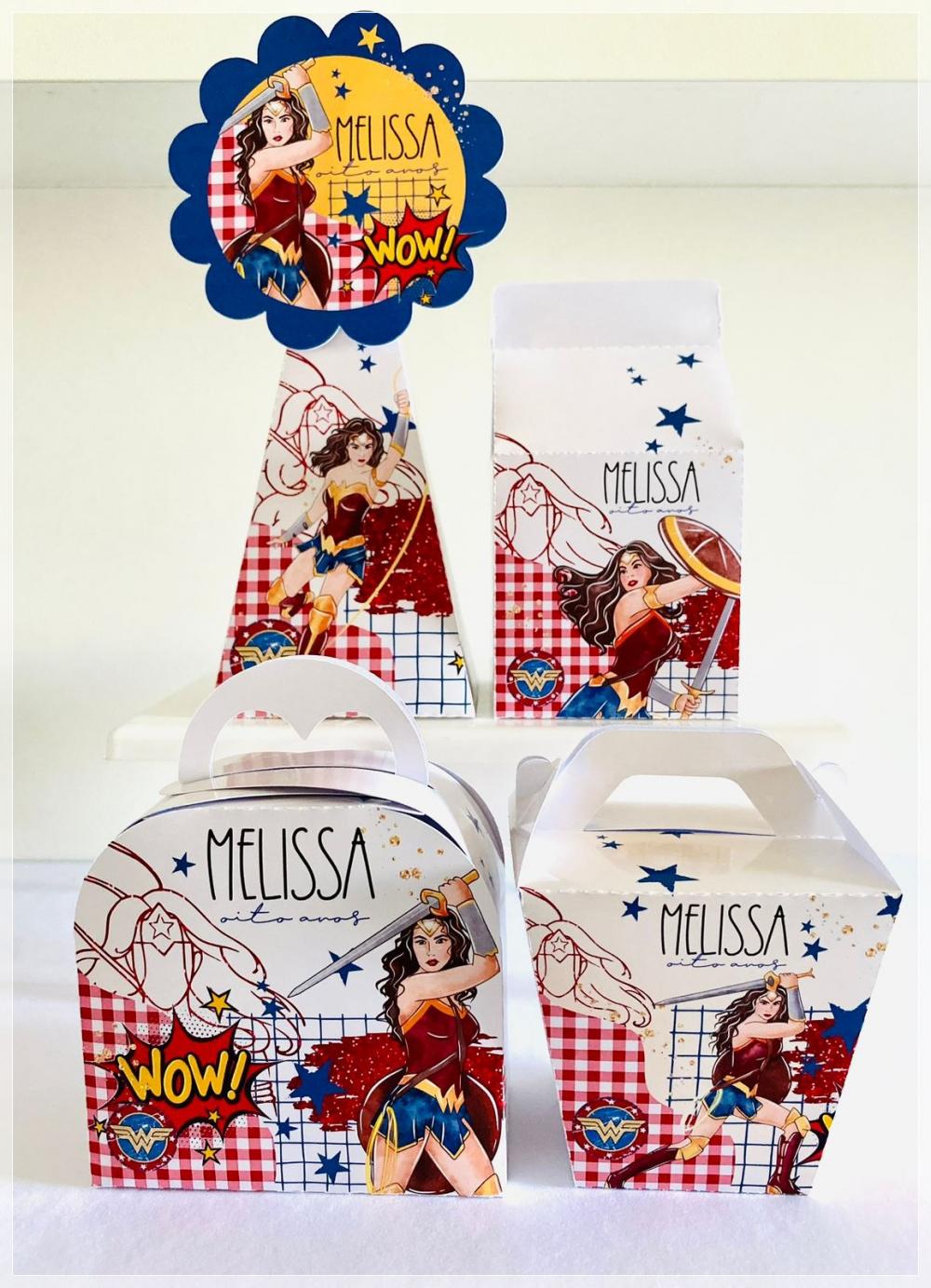 Kit Mulher Maravilha-SA| Festa Infantil | Kit Econômico Pegue e 