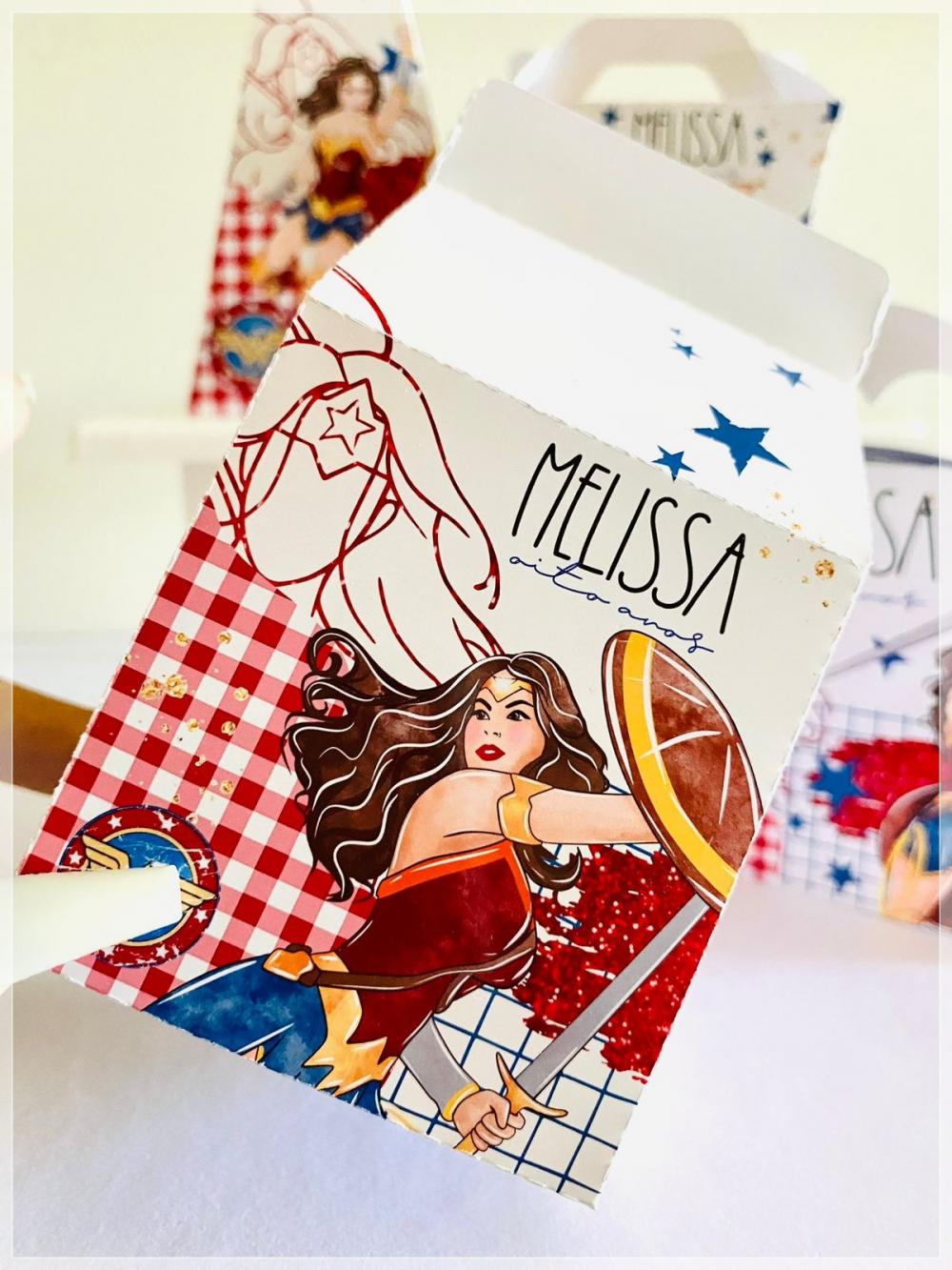 Kit Mulher Maravilha-SA| Festa Infantil | Kit Econômico Pegue e 