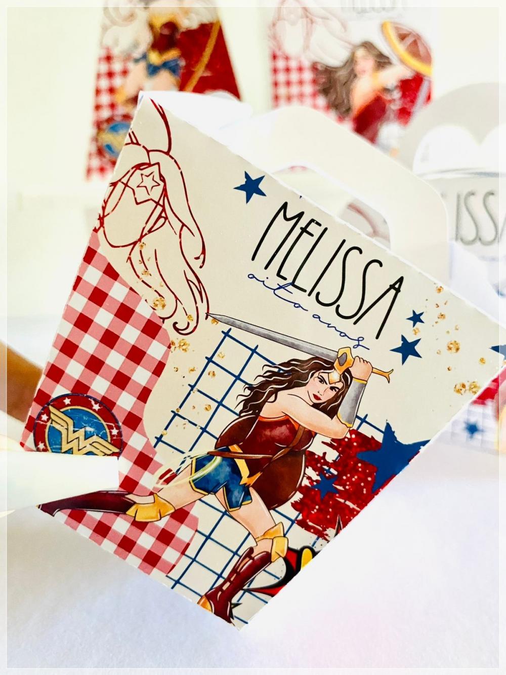 Kit Mulher Maravilha-SA| Festa Infantil | Kit Econômico Pegue e 