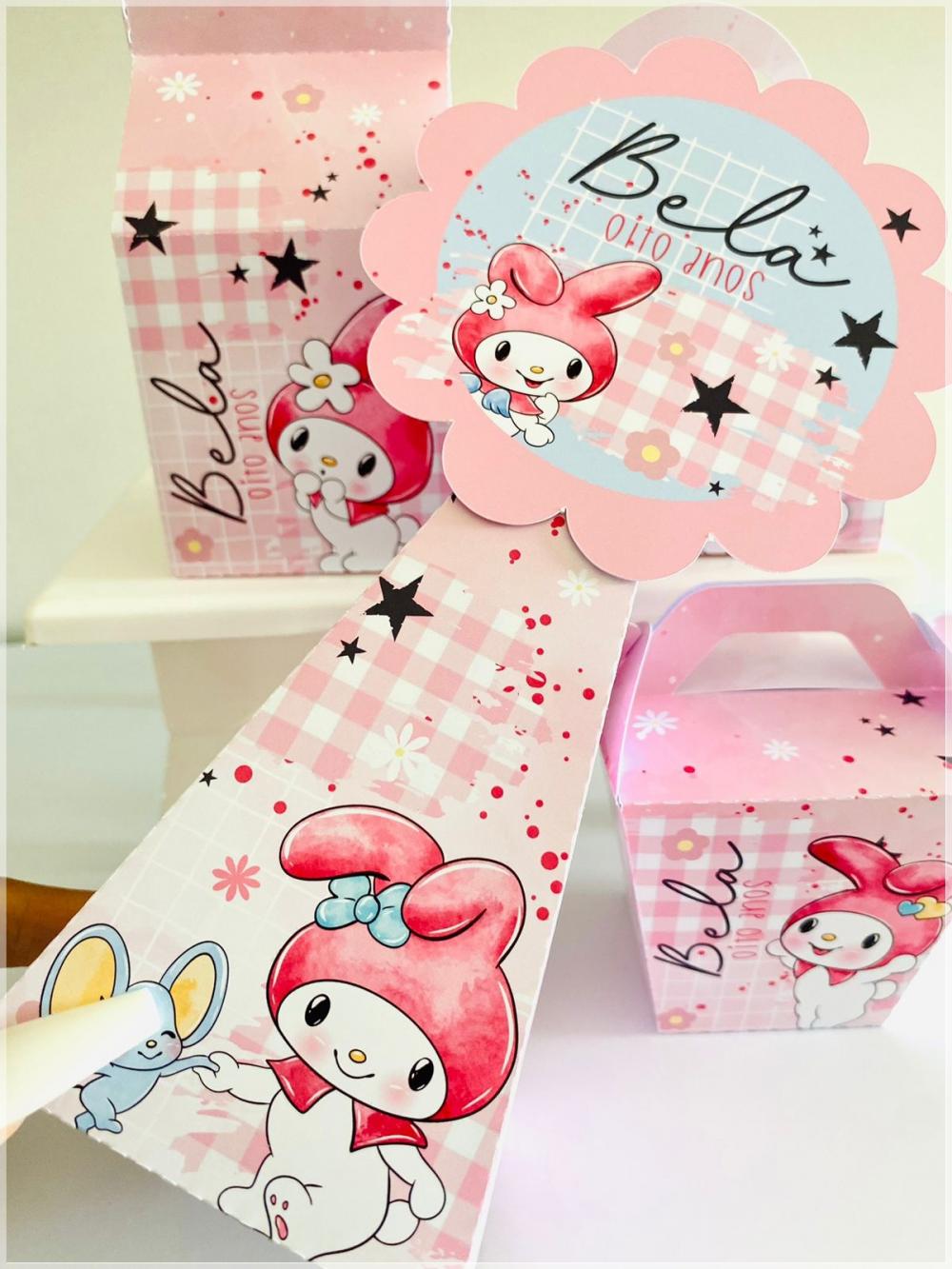 Kit My Melody-SA| Festa Infantil | Kit Econômico Pegue e Monte |
