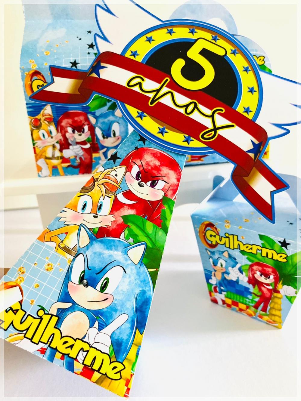 Kit Sonic-SA| Festa Infantil | Kit Econômico Pegue e Monte |20 P