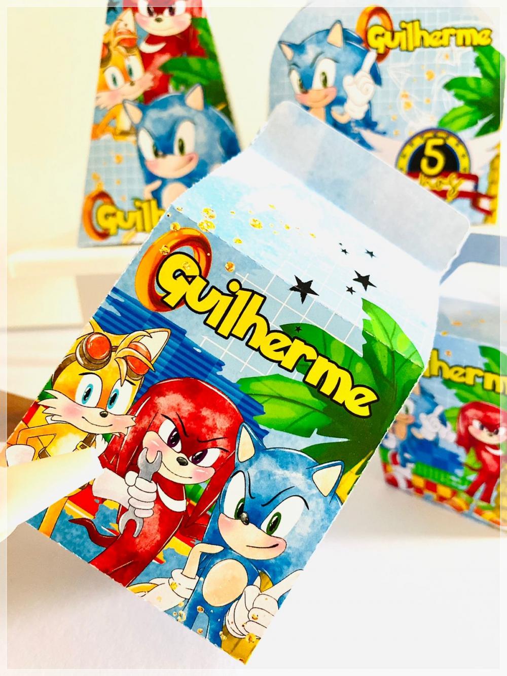 Kit Sonic-SA| Festa Infantil | Kit Econômico Pegue e Monte |40 P