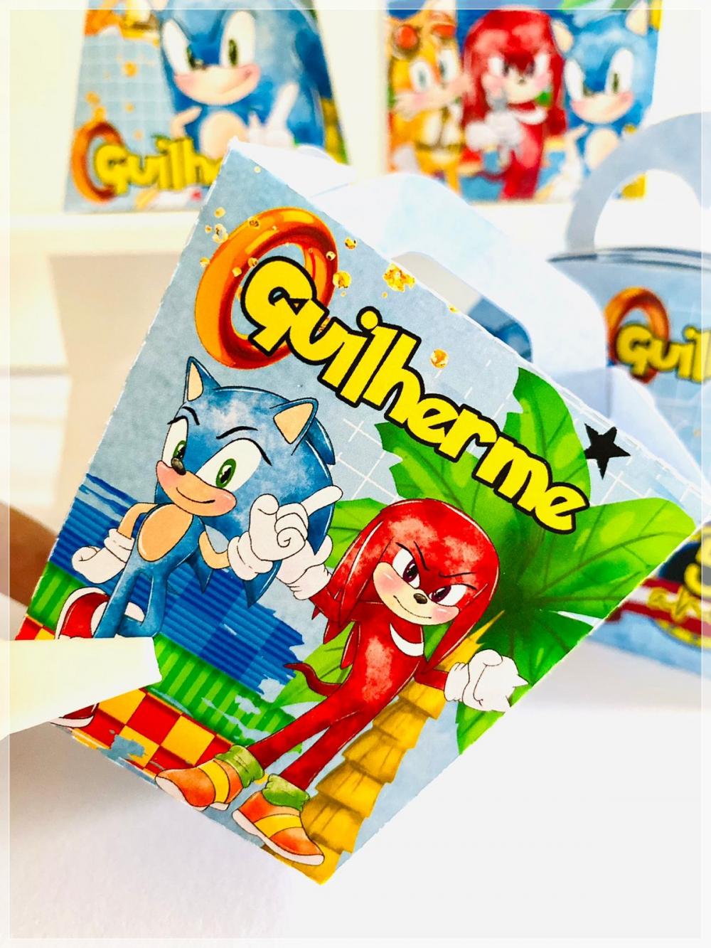 Kit Sonic-SA| Festa Infantil | Kit Econômico Pegue e Monte |40 P