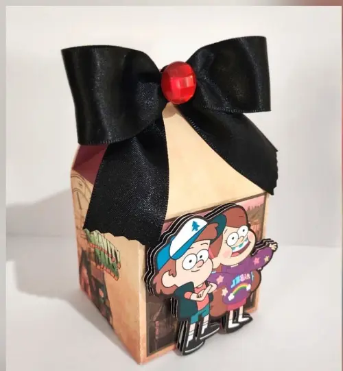 kit personalizados Tema GRAVITY FALLS (30 Peças)caixinhas e lemb