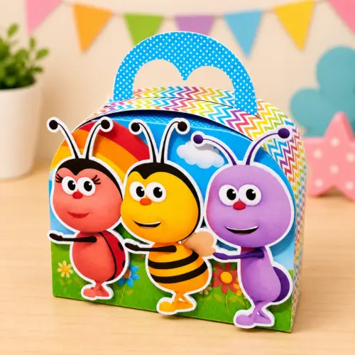 Kit Festa Bichi Kids Personalizado Luxo | Caixinhas Decoradas Pre