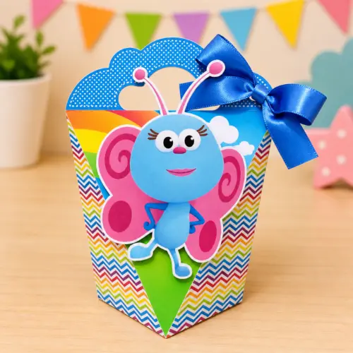 Kit Festa Bichi Kids Personalizado Luxo | Caixinhas Decoradas Pre