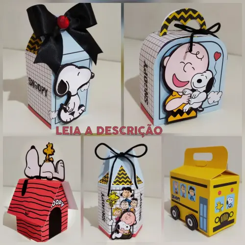 Kit Festa Snoopy 13 Personalizado Luxo | Caixinhas Decoradas Premium | 30 Peças