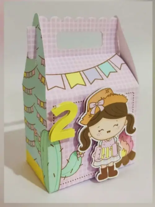 Kit Festa Junina Candy Personalizado Luxo | Caixinhas Decoradas P