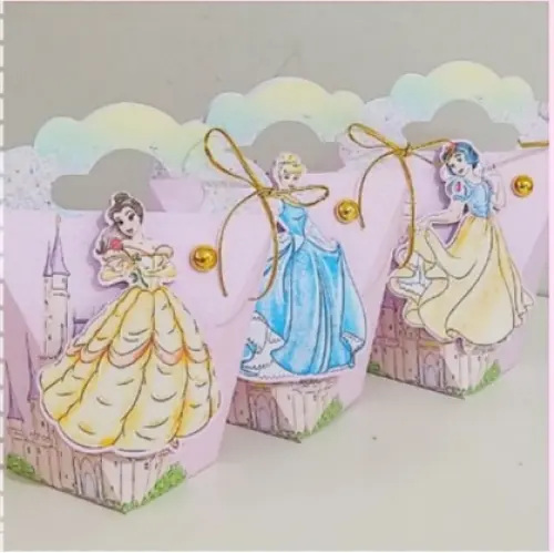 Kit Princesas Personalizado Luxo | Caixinhas Decoradas Premium | 