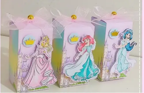 Kit Princesas Personalizado Luxo | Caixinhas Decoradas Premium | 