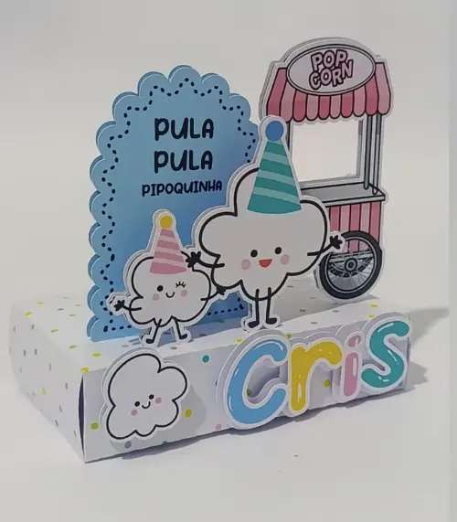 Kit PIPOCA Personalizado Luxo | Caixinhas Decoradas Premium | 20 