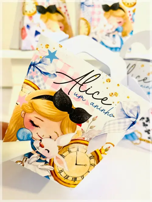 Kit Alice| Festa Infantil | Kit Econômico Pegue e Monte |20 Peç