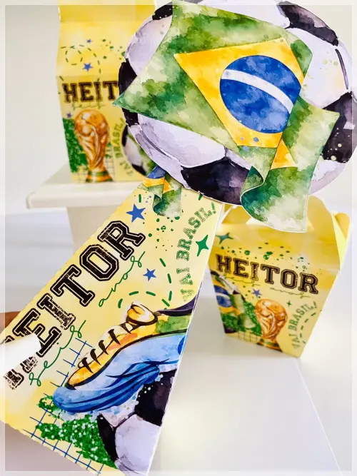 Kit Copa 2026-SA| Festa Infantil | Kit Econômico Pegue e Monte |16 Peças