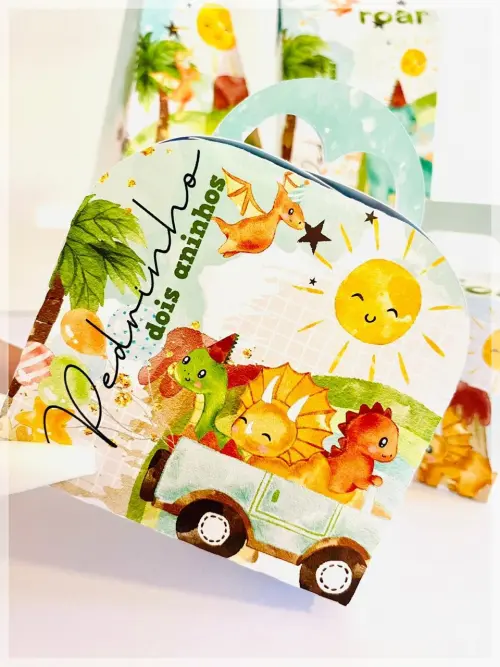 Kit Dinossauro 01-SA| Festa Infantil | Kit Econômico Pegue e Mon
