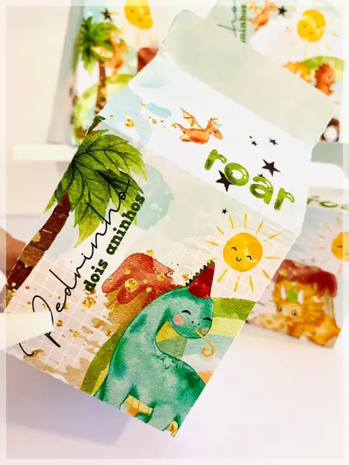 Kit Dinossauro 01-SA| Festa Infantil | Kit Econômico Pegue e Monte |40 Peças