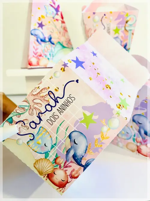 Kit Fundo do Mar-SA| Festa Infantil | Kit Econômico Pegue e Mont