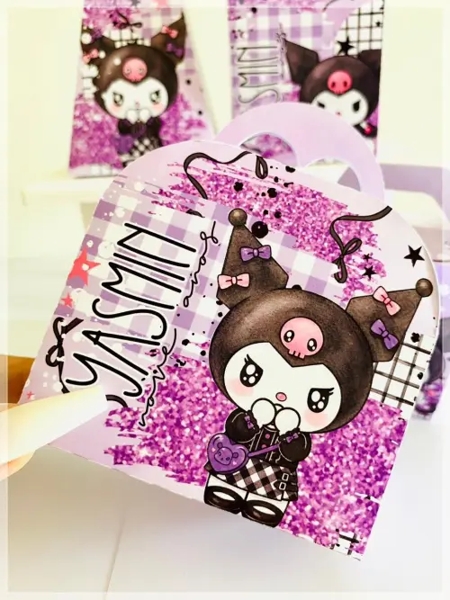 Kit Kuromi-SA| Festa Infantil | Kit Econômico Pegue e Monte |40 