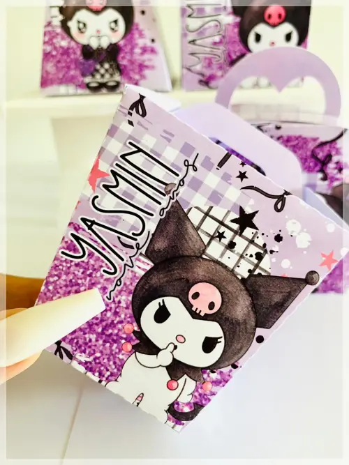 Kit Kuromi-SA| Festa Infantil | Kit Econômico Pegue e Monte |40 