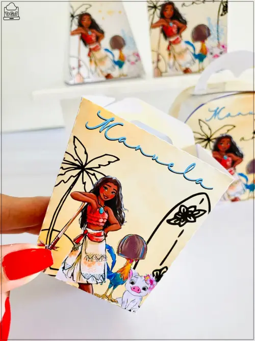 Kit Moana-SA| Festa Infantil | Kit Econômico Pegue e Monte |16 P