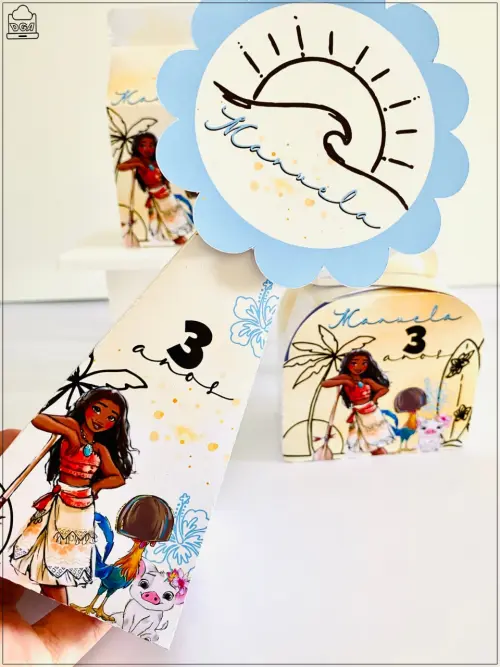 Kit Moana-SA| Festa Infantil | Kit Econômico Pegue e Monte |32 P