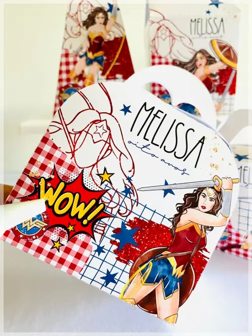 Kit Mulher Maravilha-SA| Festa Infantil | Kit Econômico Pegue e 