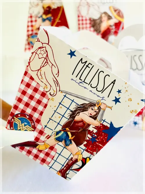 Kit Mulher Maravilha-SA| Festa Infantil | Kit Econômico Pegue e 