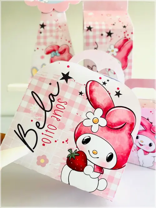 Kit My Melody-SA| Festa Infantil | Kit Econômico Pegue e Monte |