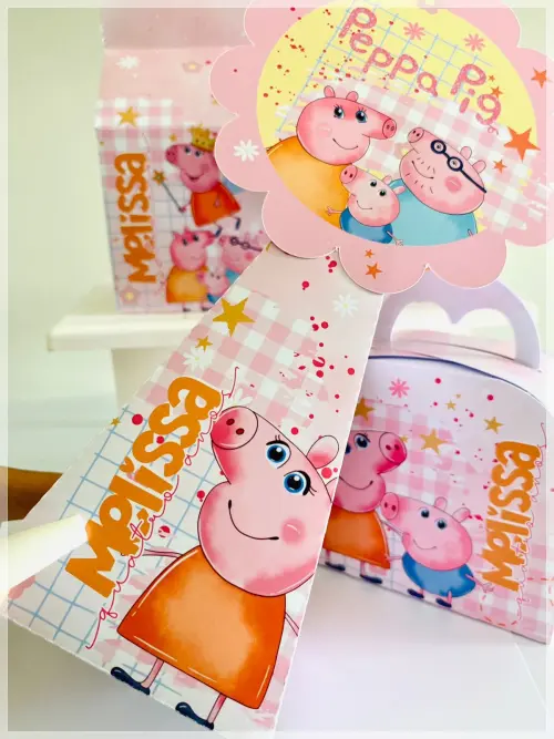 Kit Peppa Pig-SA| Festa Infantil | Kit Econômico Pegue e Monte |