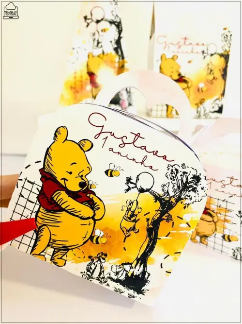 Kit Ursinho Pooh-SA| Festa Infantil | Kit Econômico Pegue e Mont