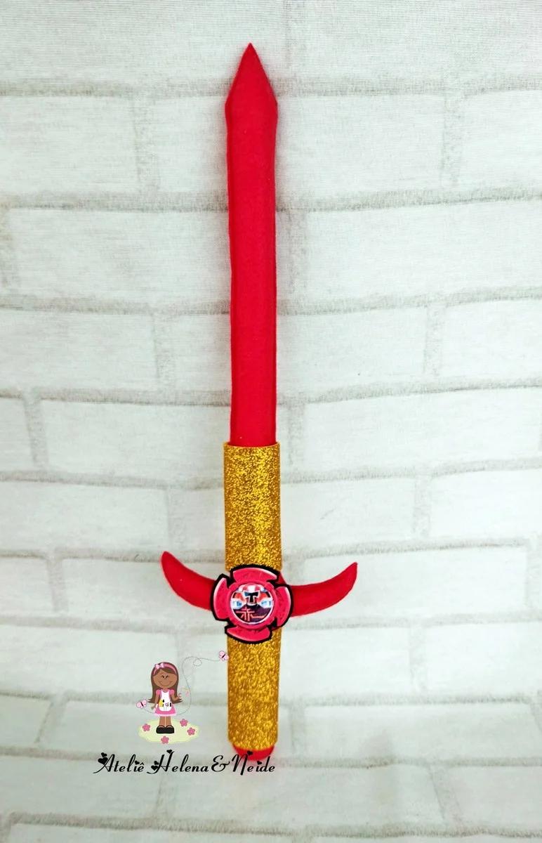 Kit Power Rangers Vermelho Ninja Steel