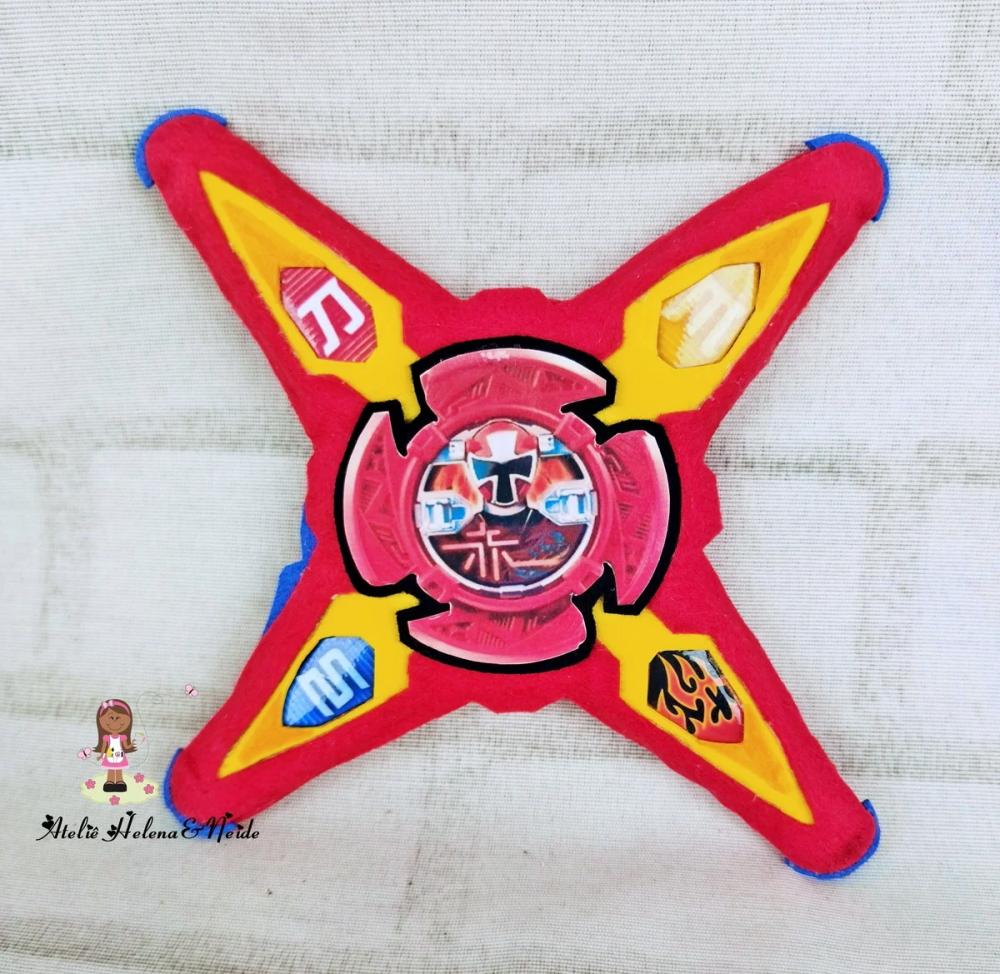 Kit Power Rangers Vermelho Ninja Steel