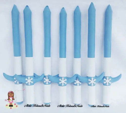 Espada Lembrancinha Frozen Personalizada Embalada Fita e Tag Leve