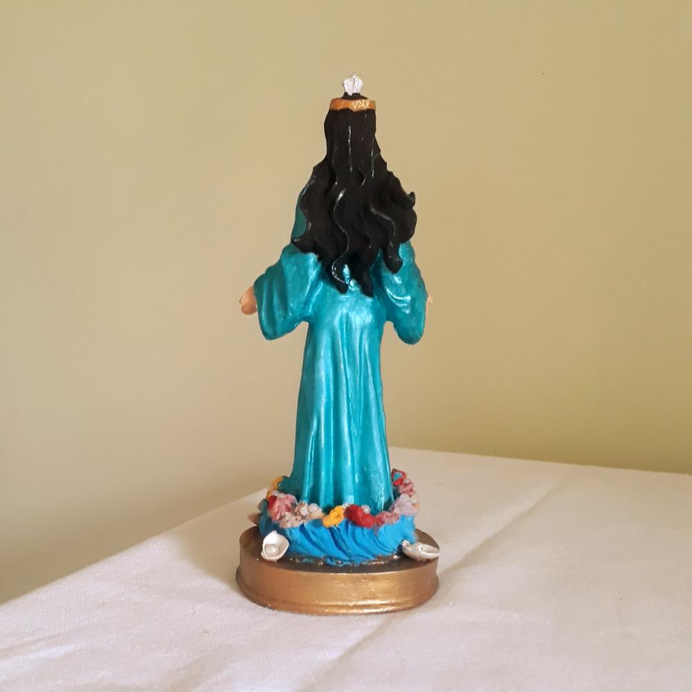 Imagem Iemanjá 16cm – Resina e Pintada à Mão