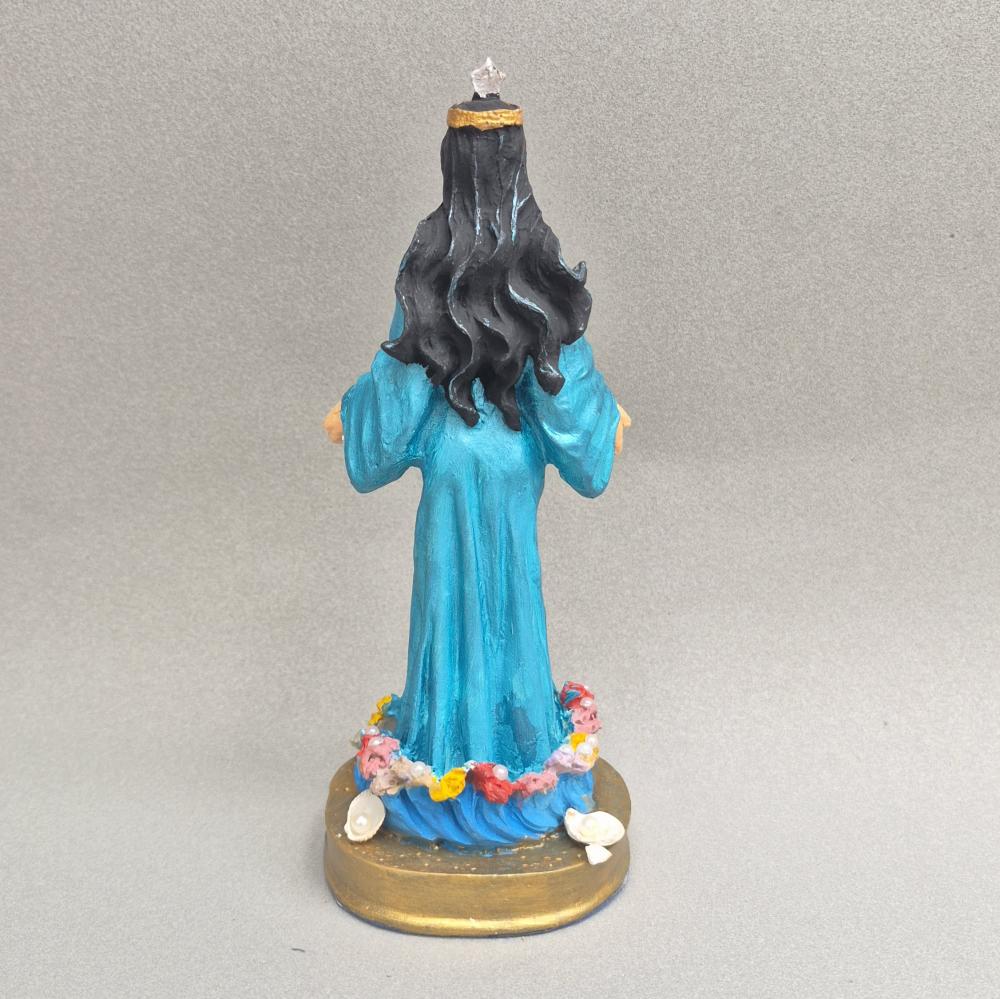 Imagem Iemanjá 16cm – Resina e Pintada à Mão