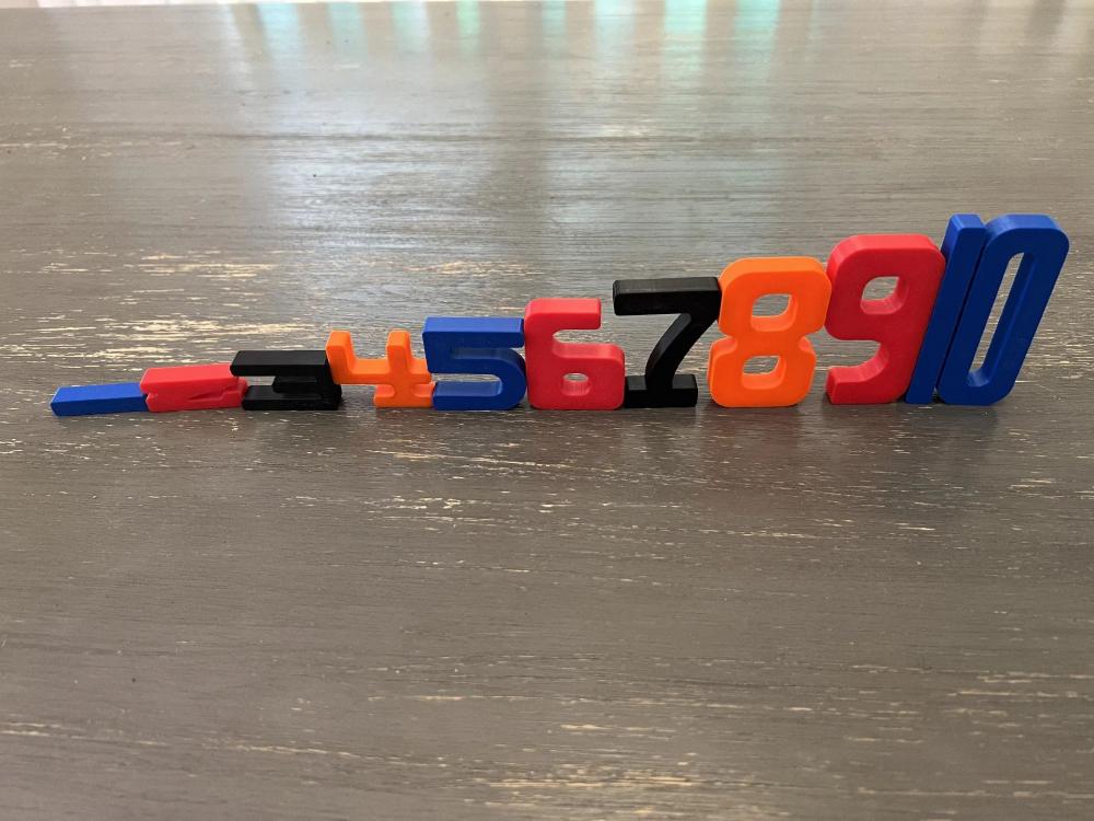 Kit Matemática Montessori: Números de Altura Proporcional