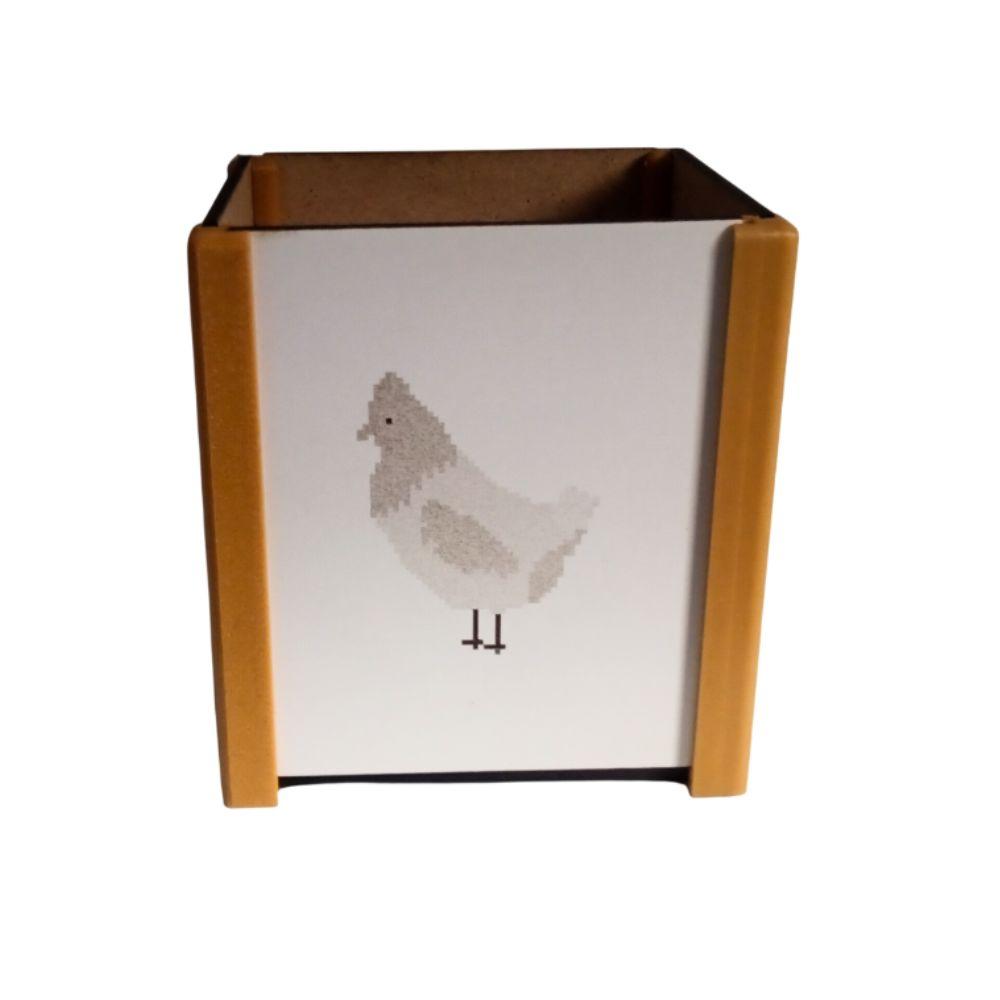 Porta-lápis de Mesa com Animais, Design Corginossauro Rex e Amig
